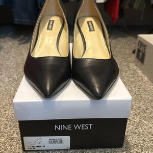 Nine West Workin Black Pumps. Worn Once.  Size 10